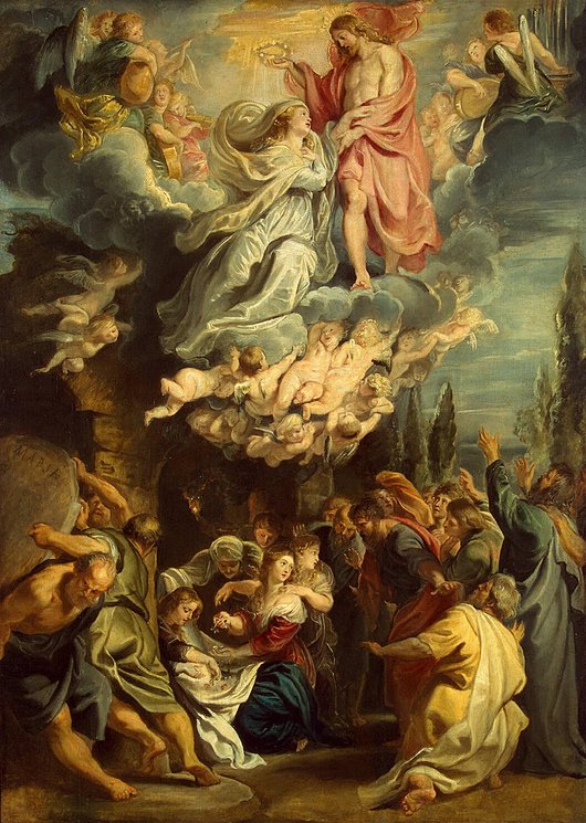 The Coronation of the Blessed Virgin.  -Peter Paul Rubens